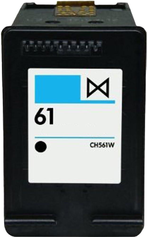 Refilled Ink Cartridge Replacement for HP 61 for Envy 4500 5530 Deskjet 1010 3050 2540 2050 Officejet 2620 Printers (1 Black)