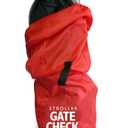 J.L. Childress Gate Check Bag for Umbrella Strollers - Travel Bag for Airplane, Fits Most Single Umbrella Baby Strollers, Airport Accessories for Gate Check, Flying Essentials - Red