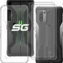 Case + 2 Pack Screen Protector, for Ulefone Armor 10 5G (6.67 inches) Tempered Glass Film and Transparent Soft Silicone TPU Bumper Shell, Shock Absorption Protective Cover - Clear