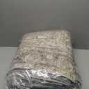 zesthome 8x10 Area Rugs - Stain Resistant Washable Rug for Living Room, Non-Slip Backing Large Area Rug with Ultra-Thin Low Pile for Bedroom, Vintage Home Decor (Orange/Beige)