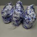 3 x 33FT Christmas Garland, Blue and Silver Tinsel Garland Shiny Hanging Garland for Home Tree Door Mantle Indoor Outdoor Holiday Xmas Party Decor