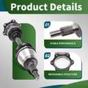 Front CV Axle Shaft Assembly Compatible with Avalanche 2500 2003-2006 Silverado 1500 2001-2007 Silverado 2500 1999-2010 Replace 66-1325 NCV3898