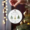 Expecting Baby Christmas Ornament 2026 Gifts for Expecting Parents, Parents to Be Unique Gifts 2026, Pregnancy Announcement for Husband Friend Family, Gender Reveal Ideas for New Dad Mom to Be Gift (And Then There Were Three Coming Soon 2026)
