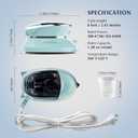 PIOMATIC Travel Iron Mini with Steam for Clothes with Dual Voltage, Portable Mini Ironing Machine with Non-Stick Soleplate, Small Iron for Sewing, Quilting and Handcraft