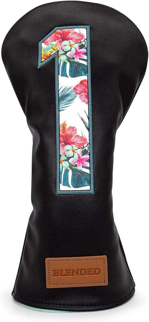 Golf Club Covers Black Putter Cover Driver Covers Fairway Wood Headcover Hybrid Covers 3 Wood Headcovers Leather Mallte Putter Cover Golf Headcover for All Brand