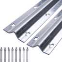 6 Ft V-Track (3 Ft x 2) with Pre-Drilled Holes and Screws, Heavy Duty V Bottom Track for Sliding Driveway Gates