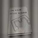 ISUNMEA 6.7 Inch Solar Lighted House Numbers for Outside, Light Up Waterproof LED Address Signs for Houses, Backlit Illuminated Exterior Modern House Numbers Light (3-Black, 6.7IN)