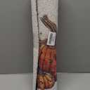 KEUSPI Fall Pumpkin Door Mat, Trendy Orange Leopard Autumn Halloween Pumpkin Welcome Mats for Home Outdoor Indoor Entrance, Farmhouse Fall Doormat for Front Door Porch Entryway, 17x30 Inches