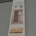 gonnrly Accordion Door Curtain - 100% Light-Blocking Bedroom Door Curtain with Included Rod for Easy Installation, Suitable for Doorway Privacy Beige 43" W x 78" L