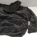 Runcati Mens Fuzzy Sherpa Pullover Hoodie Sweatshirts Long Sleeve Sport Front Pocket Military Fall Outwear Winter Hooded (X-Large, 01 Black)