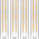 Dimmable 8W T10 LED Bulbs Warm White 2700K E26 8.9inch Long Tubular Light Bulb 75 Watt Vintage Edison LED Filament Bulb 800lm E26 Base Tube Bulb,Pack of 4