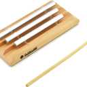 Meditation Chime with 3 Tone (C-E-G) Wooden Hand-held Chimes for Classroom Management, Yoga, Meeting and Sound Therapy, Chime Mallet Included