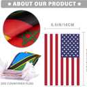 200 Countries String Flag, 184 ft International Flags Bunting Banner, World Flag Banner Decoration for World Cup Party, Olympic, School, Sports Game Events, Grand Opening, Classroom