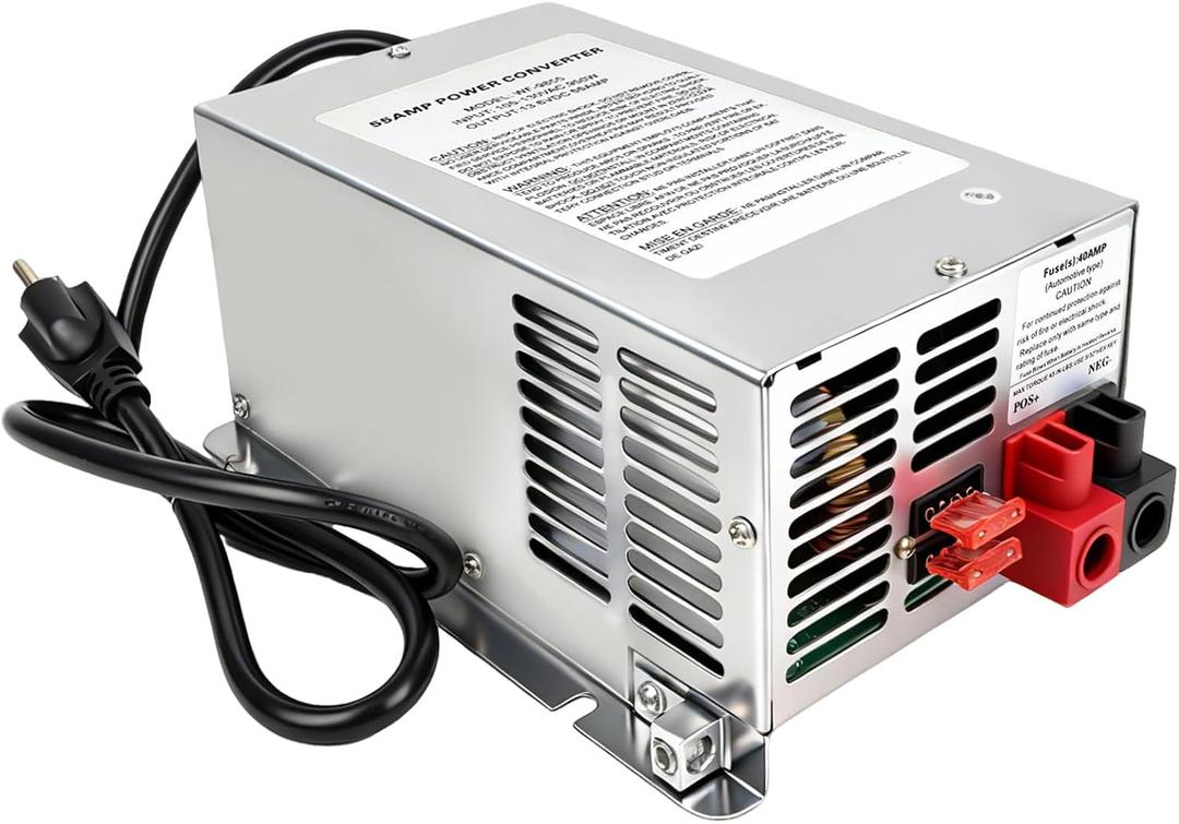 WF9855 55 Amp Power Converter, Rv Power Converter, WF9855AD, Replace for RV Trailer Camper 9800 Series, WF9855AD, 55 Amp Power Converter for Rv, 5 Years