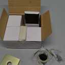 coolnews 4 Pack Antique Brass Dummy Door Knob Crystal Door Knobs Interior, Square Antique Door Knob Glass Door Handle for Hall Pantry Closet