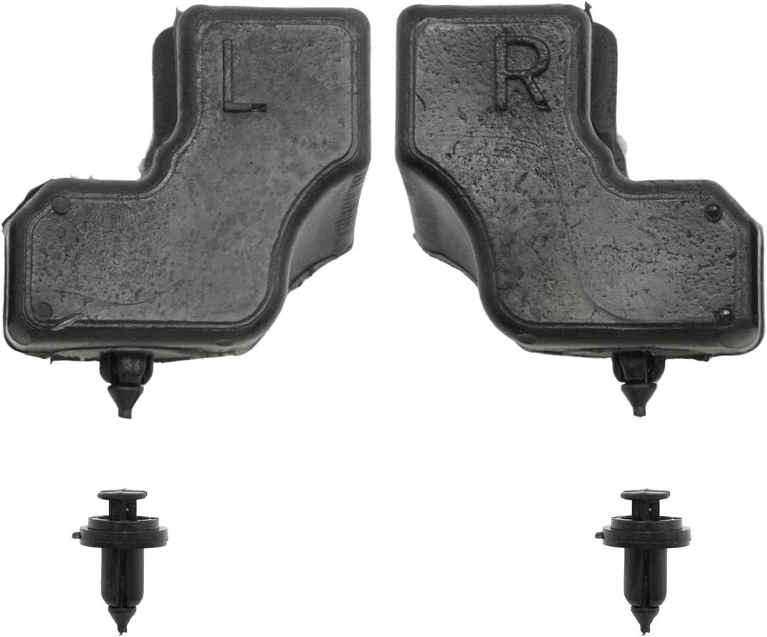 2PCS HC3Z-99439A00-A Tailgate Upper Rubber Bushing Bumper with 3 Bumper Clips, Replacement for Ford F Series 250 350 450 550 Super Duty 2017-2022, Replaces HC3Z-99439A00-B