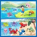 12 Packs 12-in-1 Fun Marine Animals, Including Various Shapes Such as Sharks, Crabs, Octopuses, Turtles, etc. Birthday Party Favors for KidsIdeas for Boys and Girls Ages 6-12.