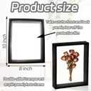 Floating Picture Frames Wooden Pressed Flower Frame, 1 Pcs Acrylic Picture Frames 8x10 Inch for Display Dried Flowers, Artwork Wall and Tabletop, Home Wedding, DIY Crafts (Khaki)