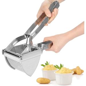 Potato Ricer, Sopito Stainless Steel Potato Masher for Commercial and Home Use