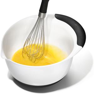 OXO 2pc Plastic Mixing Bowl Set with Black Handles: Dishwasher-Safe, 3, 5 qt. Bowls, Polypropylene, Black