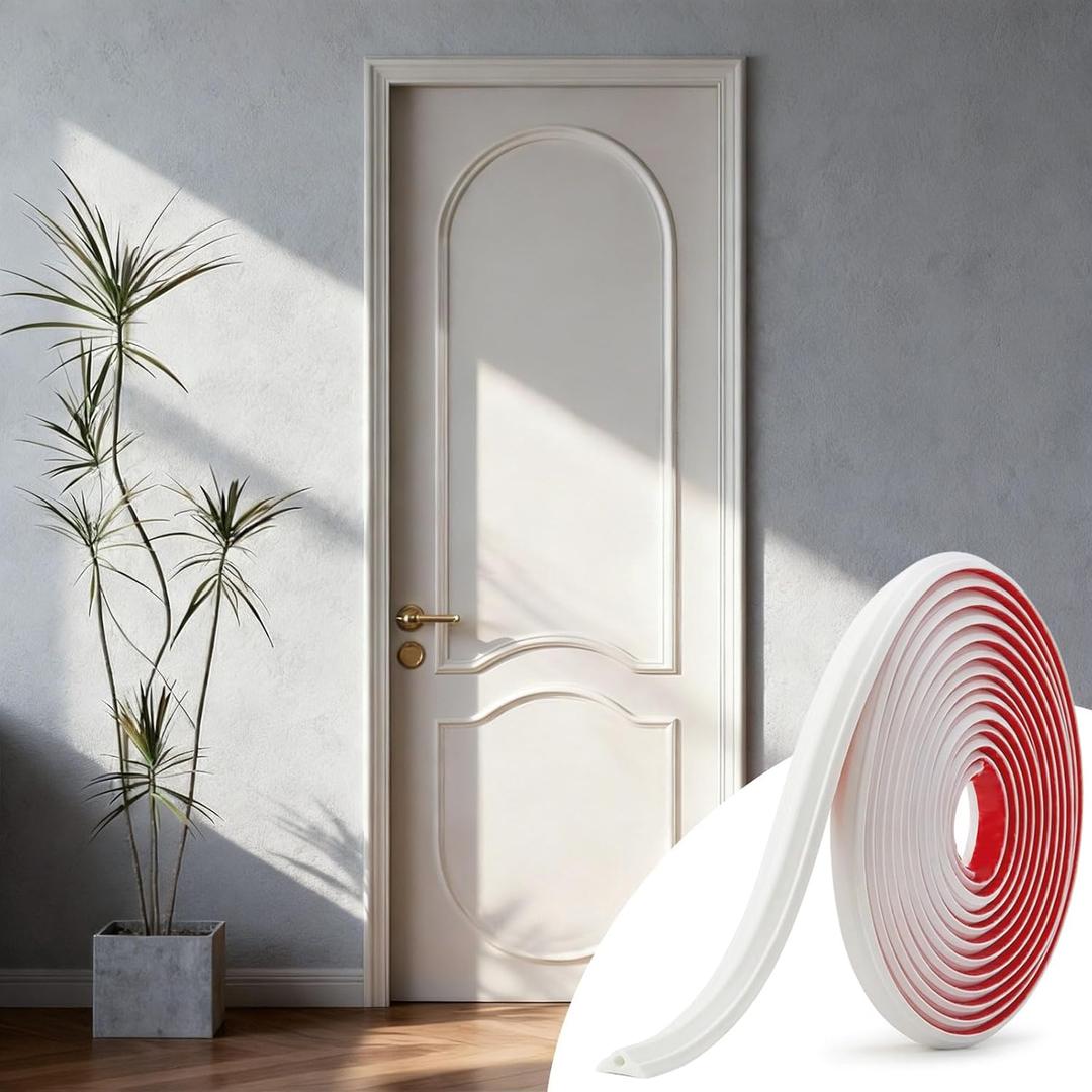 20FT Peel and Stick Wall Molding Trim Flexible Self Adhesive Crown Molding, Decorative Wall Trim for Mirror Door Cabinet Frame Border, Easy Install Home DIY, White