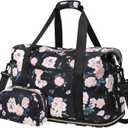 Expandable Travel Duffle Bags Weekender Overnight Bags for Women Men Hospital Bag for Women Labor Delivery with Toiletry Bag Waterproof