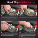 BDFHYK 4339 Spark Plugs Compatible with Can-Am Compatible with KTM for Husaberg for BMW Universal Motorcycle Spark Plugs Replacement for DCPR8E Set of 3