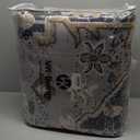 VK VKLIVING Machine Washable Rug 9'x12' Vintage Design Washable Area Rugs with Non Slip Rugs for Living Room Bedroom Traditional Woven Rug Carprt Stain Resistant, Dining Office Boho Rug, Brown&Black