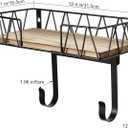 TJ.MOREE Ironing Board Holder Wall Mount - Laundry Room Iron and Ironing Board Hanger Laundry Room Decor Organization and Storage (T&V Shaped)