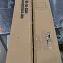 FDW Room Divider 6FT Wall Divider Wood Screen 4 Panels Wood Mesh Hand-Woven Design Room Screen Divider Indoor Folding Portable Partition Screen,Black