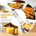 2PCS Corn Peeler, 2026 New Upgrade Corn Cob Peeler Stripper Cutter Remover,Stainless Steel Corn Stripping Tool for Corn on the Cob for Home Kitchen, Restaurant, Picnic