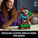 LEGO Super Mario World: Mario & Yoshi Building Set for Adults, Ages 18+ - Gift Idea for Birthdays - DIY Craft for Fans of Nintendo Game - Home or Office Display - 71438