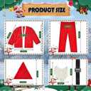 Santa Claus Costume, Cost-effective 5pcs Santa Suit, Large Santa Costume for Men
