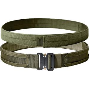 Quick Release Buckle EC MOLLE Utility Belt 2in1 Tactical Heavy Duty Gun Belt Law Enforcement for Men Women (Black)