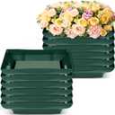 Sabary 18 Pack Large Size 8.5 x 6.7 Inch Floral Foam Bowl Floral Arrangements Supplies Foam in Bowls Flower Bowl with Blocks Kits for Table Party Wedding Festival Flower Holiday Decorating