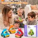 ALASOU Dinosaur Taxi Car Toys for 1 2 Year Old Boy|Baby Toys 12-18 Months|1 2 Year Old Boy Birthday Gifts for Infant Kids|Cars for Toddlers 1-3