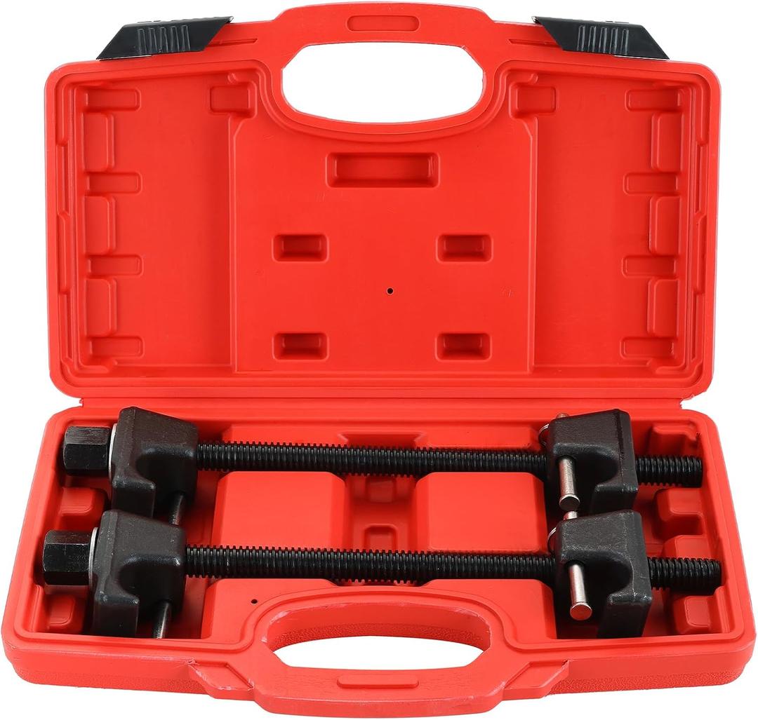 Macpherson Strut Spring Compressor Tool Kit | Heavy Duty Dual Coil Spring Compressor with Locking Pins, 13/16 Socket 1/2" Drive, 11.5" Range, Set of 2 for Suspension Work