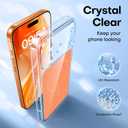 TAURI Original Design for iPhone 17 Pro Case, Compatible with MagSafe with Screen Protector, Anti-Yellowing Military-Grade Protection Shockproof Magnetic iPhone 17 Pro Case, Clear Orange