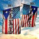 FLAGWIX Proud Puerto Rican American Flag, House Flag (29.5" x 39.5") - Puerto Rico Decor, USA House Garden Flags Premium Polyester - Decorative Outdoor Flags