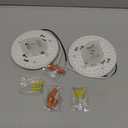 2 Pack Ceiling Fan LED Light Replacement Dimmable 5.1 inch 24W 2100LM, AC120V 3CCT 3000K/4000K/5000K Adjustable LED Retrofit Light Kit for Ceiling Fan