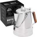 COLETTI Butte Coffee Percolator Camping  Percolator Coffee Pot, NO Aluminum or Plastic [14 Cup]