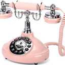 Wedding Phone Guest Book,Audio Guestbook,Vintage Wedding Guestbook Alternative,Polaroid Audio Phone Guest Book for Wedding Baby Shower Retirement Graduation Birthday Party & More! (Pink)