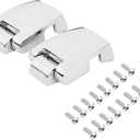 WOWTK Tour Luggage Pack Hinges, Razor Chopped King Luggage Hinges fits for Harley Touring/Trike Road King FLHR Road Glide FLTRX Street Glide FLHX Electra Glide FLHT 1988-2013,Chrome