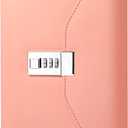 CAGIE Diary with Lock for Women, Full Wrap-around Privacy Journal Gifts for Girls, 120 GMS 224 Pages Thick Lined Notebook with Lock, 5.9 x 7.9 Inch (New Pink)