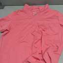 TACVASEN Women's V-Neck Polo Shirts UPF 50+ Short Sleeve Sun Protection Quick Dry Golf Polos Collared Shirt (Pink, Large)