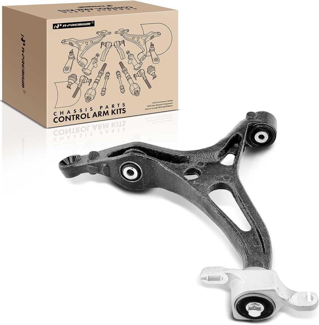 A-Premium Front Right Lower Control Arm, with Bushing, Compatible with Mercedes-Benz R320 2007-2009, R350 2006-2013, R500 2006-2007, R63 AMG 2007