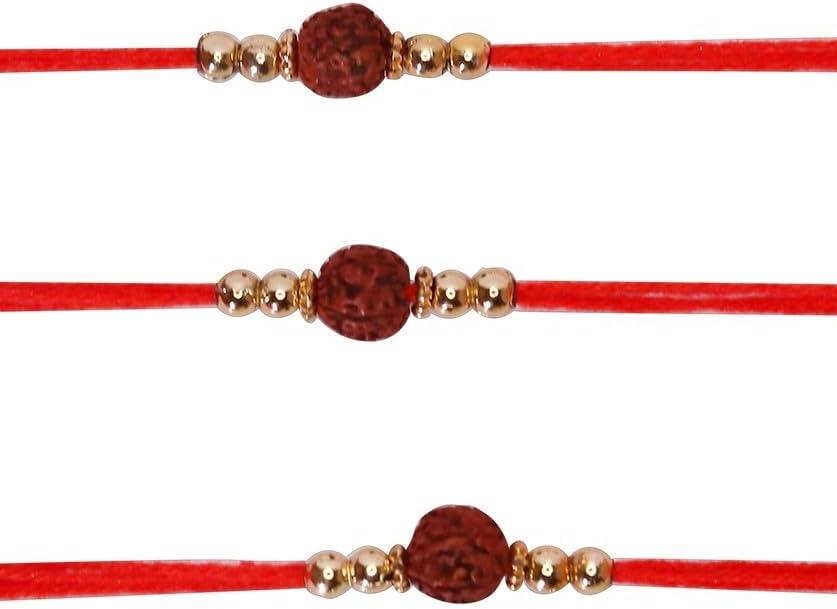 Rakhi Thread, Rakhi for Brother, Raksha Bandha Gift for Your Brother, Rakhi Bracelet for Loving Sibling, Father, Bhabhi, Bhaiya Set of 3