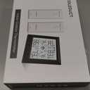 Indoor Outdoor Thermometer Wireless Battery Powered, High Precision Inside Outside Humidity Temperature with Alert, Backlight Weather Thermometers with 2 Sensors, 330ft Wireless, White