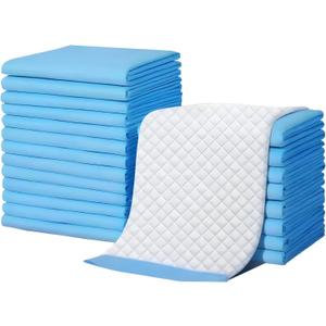 Welcoming Hands Disposable Bed Pads 23 x 36 in (100 Count) Leakproof Adults Incontinence Underpads, Extra Large Thicken Chucks, Heavy Duty Absorbent Puppy Training Pee Pads