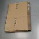 Round Rattan Woven Serving Tray with Handles Ottoman Tray for Breakfast, Drinks, Snack for Coffee Table, Home Decorative (16.9 inch, Honey Brown)